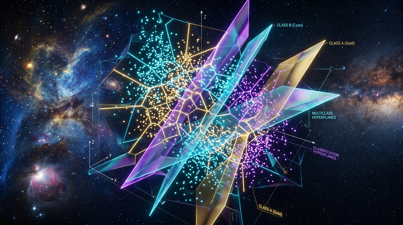 3D Multiclass Machine Learning Decision Surfaces